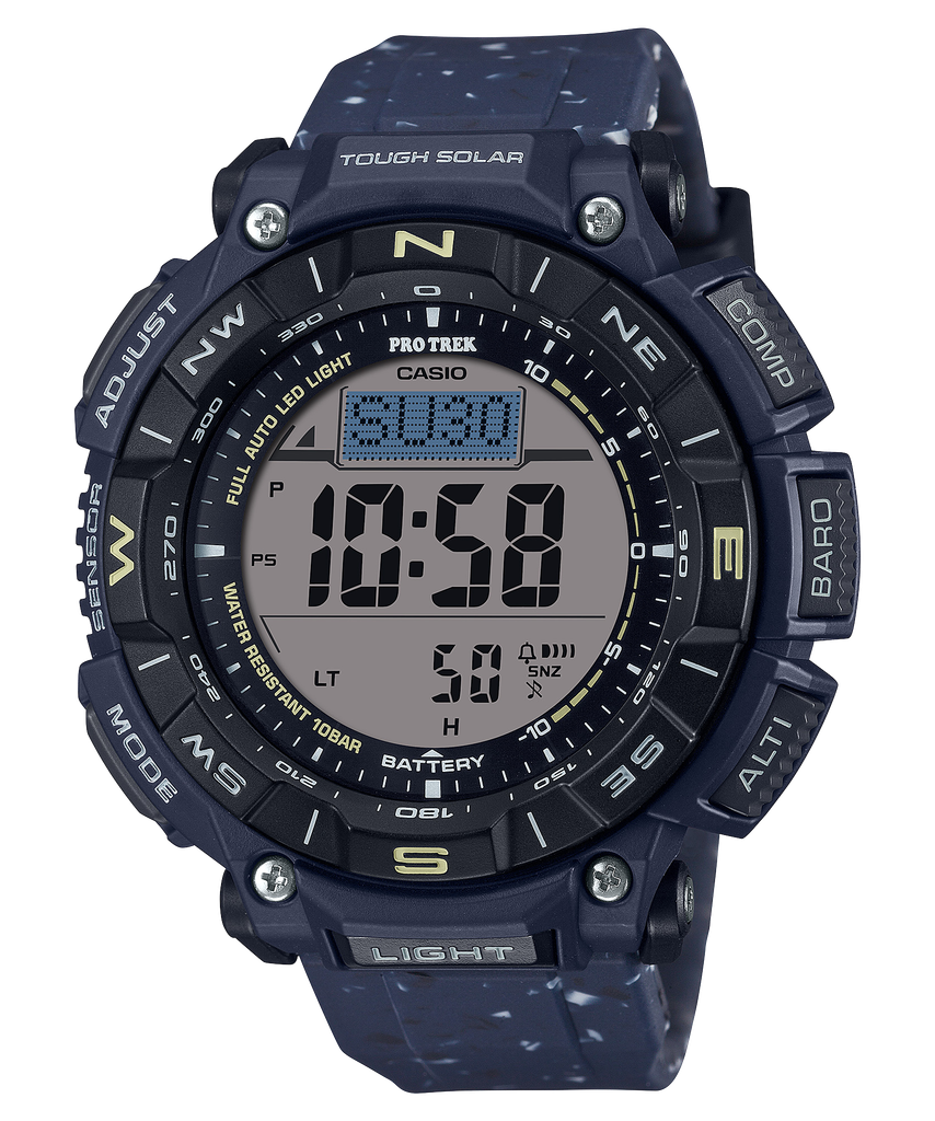  [Pin Miễn Phí Trọn Đời] PRG-340SC-2DR - Đồng hồ Casio Pro Trek - Tem Vàng Chống Giả 