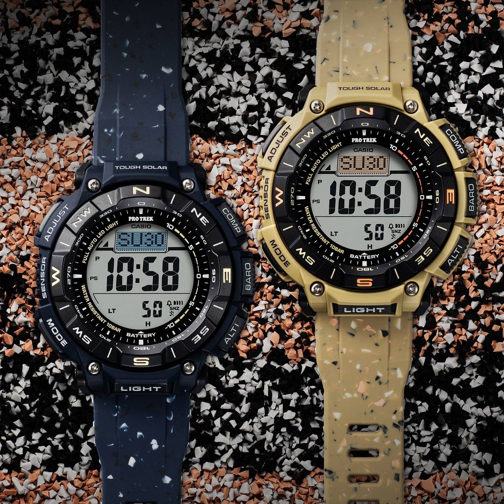  Casio Pro Trek PRG-340SC-5DR - Uy tín từ 2009, Tem vàng chống giả, Bảo hành 1 năm, Pin miễn phí trọn đời 