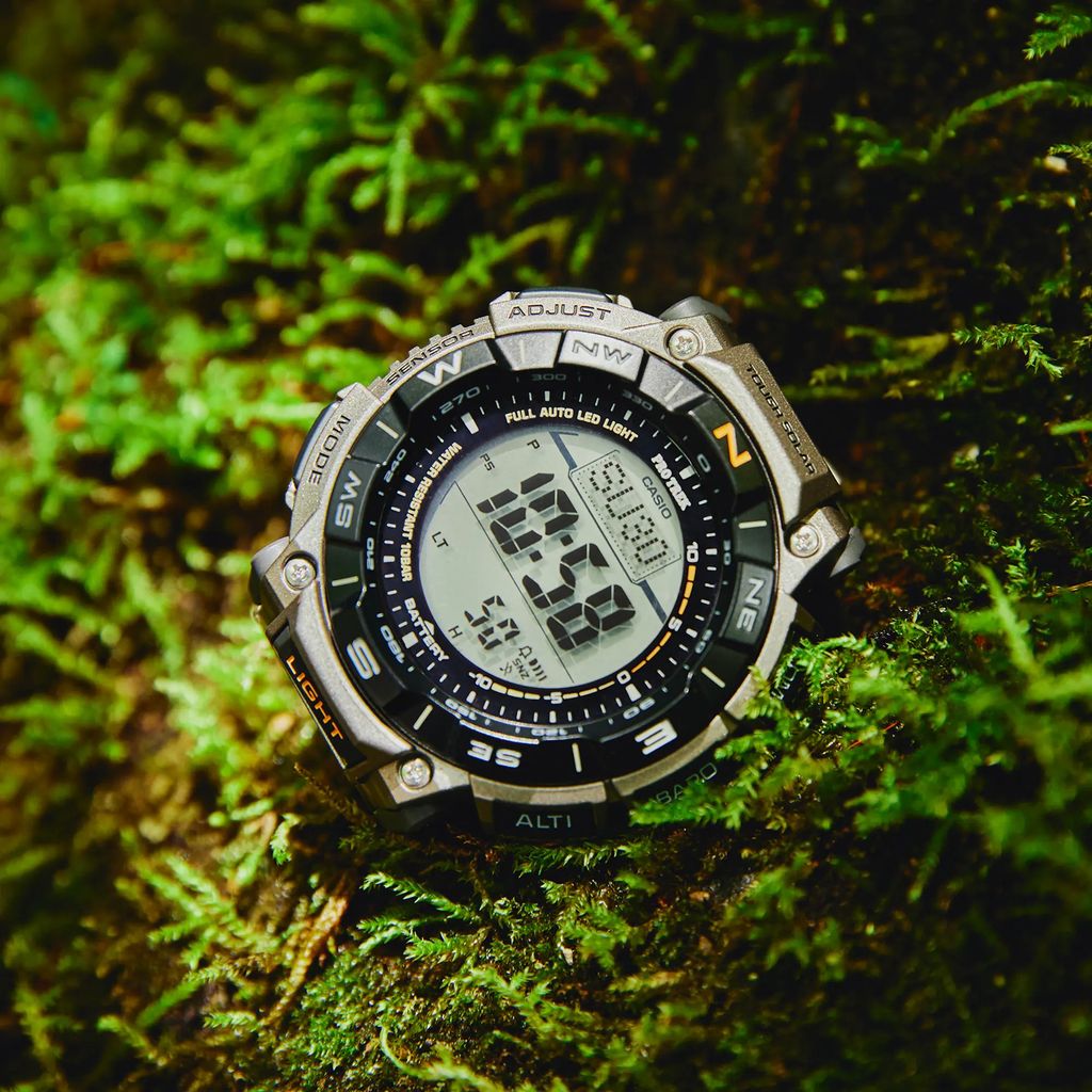  [Pin Miễn Phí Trọn Đời] PRG-340T-7DR - Đồng hồ Casio Pro Trek - Tem Vàng Chống Giả 