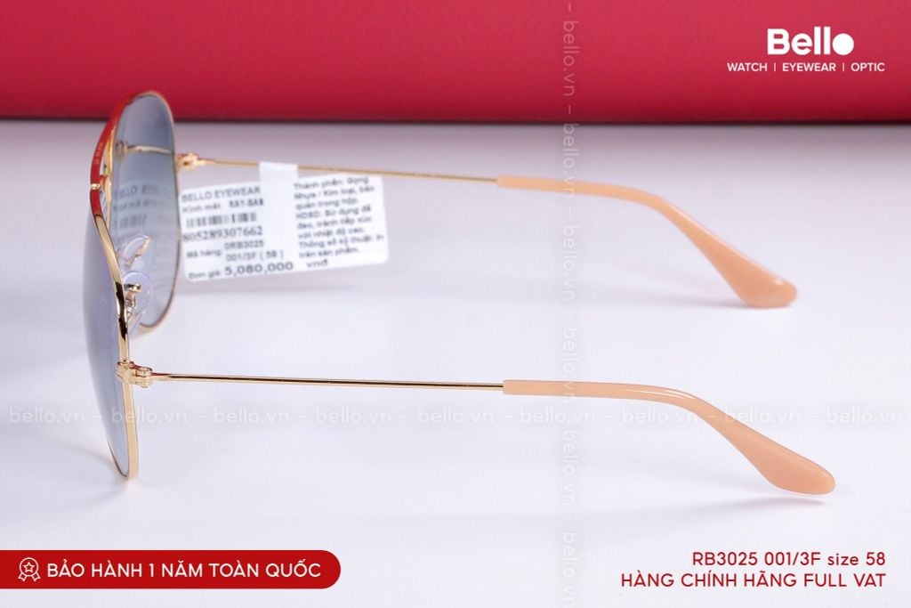  Kính Mát Ray-Ban RB3025 001/3F chính hãng GIÁ TỐT LIÊN HỆ 0948.74.5959 (Mrs.Hà) 