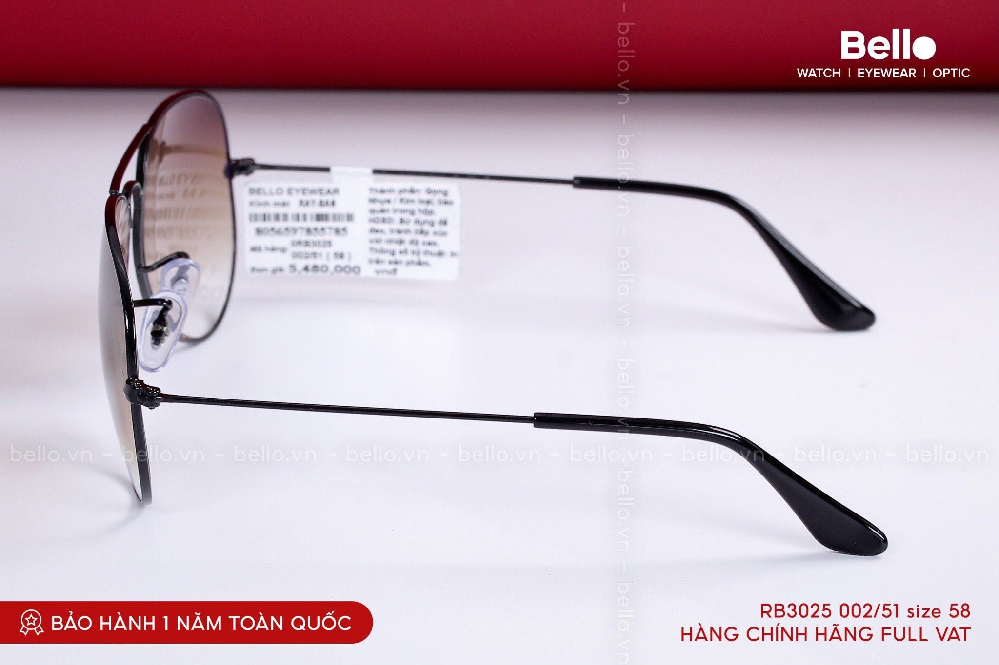  Kính Mát Ray-Ban RB3025 00251 chính hãng GIÁ TỐT LIÊN HỆ 0948.74.5959 (Mrs.Hà) | RB3025 002/51 