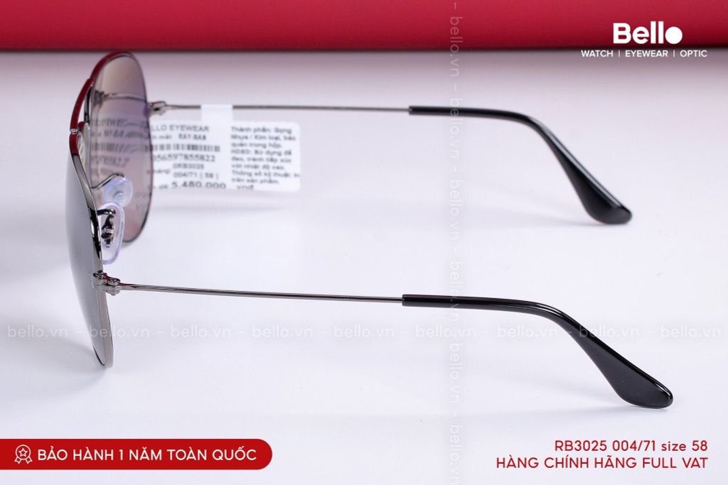  Kính Mát Ray-Ban RB3025 004/71 chính hãng GIÁ TỐT LIÊN HỆ 0948.74.5959 (Mrs.Hà) 