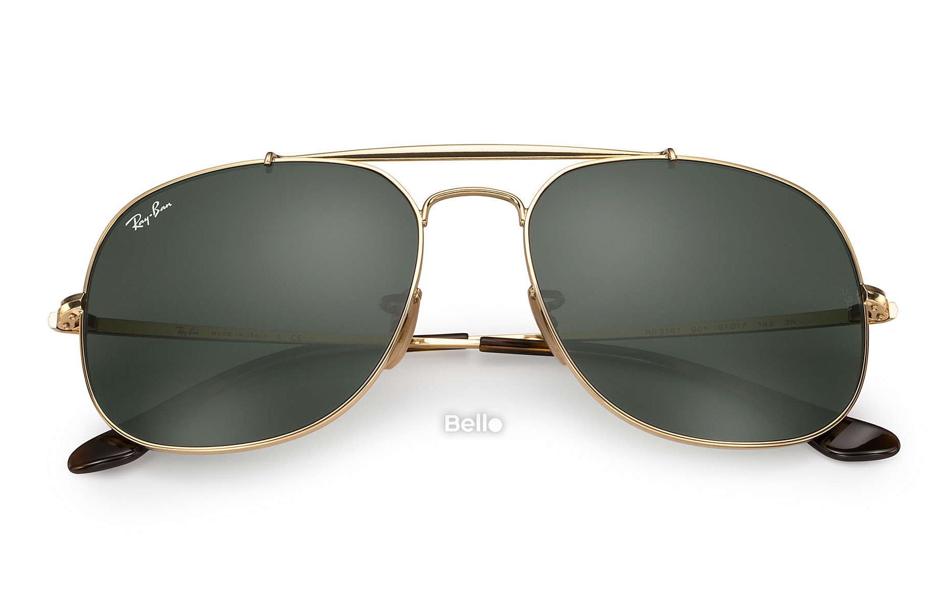 Ray-Ban RB3561 001 size 57 - Tặng tròng kính lái xe ngày và đêm – Bello