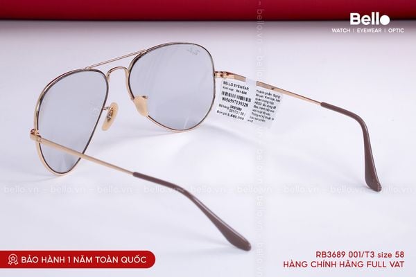  Kính Mát Ray-Ban RB3689 001T3 chính hãng GIÁ TỐT LIÊN HỆ 0948.74.5959 (Mrs.Hà) | RB3689 001/T3 