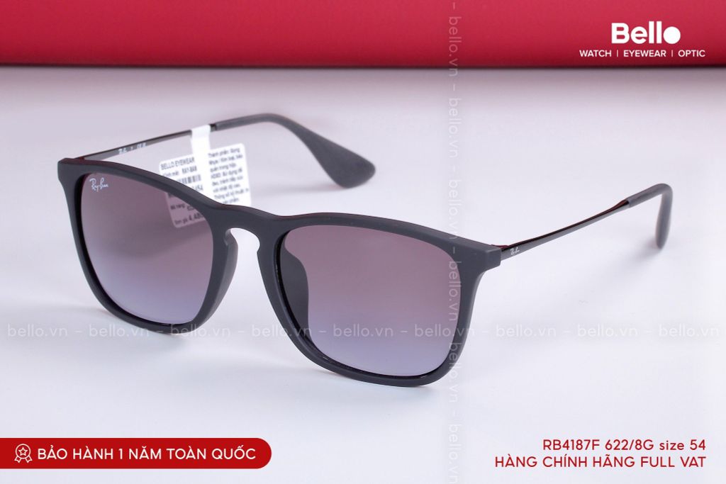  Kính Mát Ray-Ban RB4187F 622/8G size 54 chính hãng GIÁ TỐT LIÊN HỆ 0948.74.5959 (Mrs.Hà) 