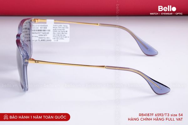  Kính Mát Ray-Ban RB4187F 6592T3 chính hãng GIÁ TỐT LIÊN HỆ 0948.74.5959 (Mrs.Hà) | RB4187F 6592/T3 