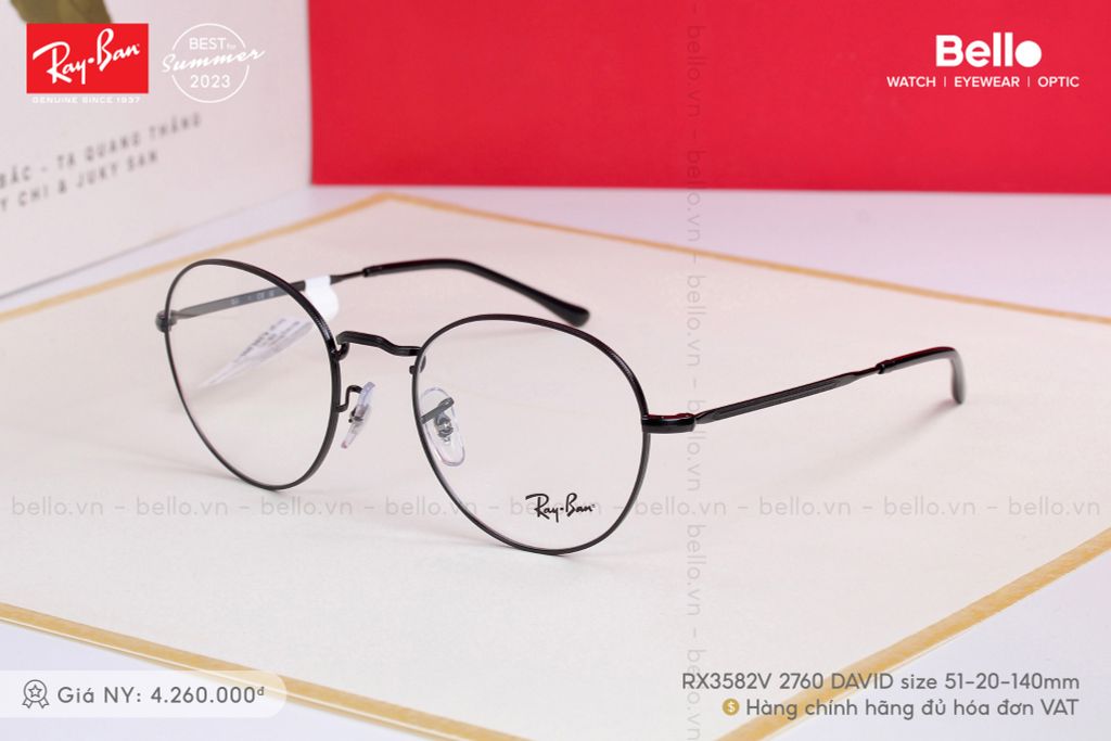  Gọng Kính Ray-Ban RX3582V 2760 size 51 chính hãng GIÁ TỐT LIÊN HỆ 0948.74.5959 (Mrs.Hà) 