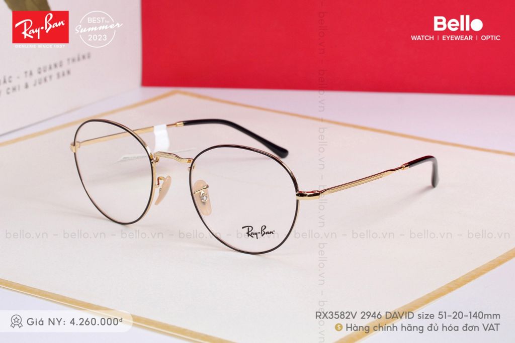  Gọng Kính Ray-Ban RX3582V 2946 size 51 chính hãng GIÁ TỐT LIÊN HỆ 0948.74.5959 (Mrs.Hà) 