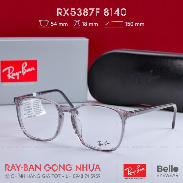  Gọng Kính Ray-Ban RX5387F 8140 chính hãng GIÁ TỐT LIÊN HỆ 0948.74.5959 (Mrs.Hà) 