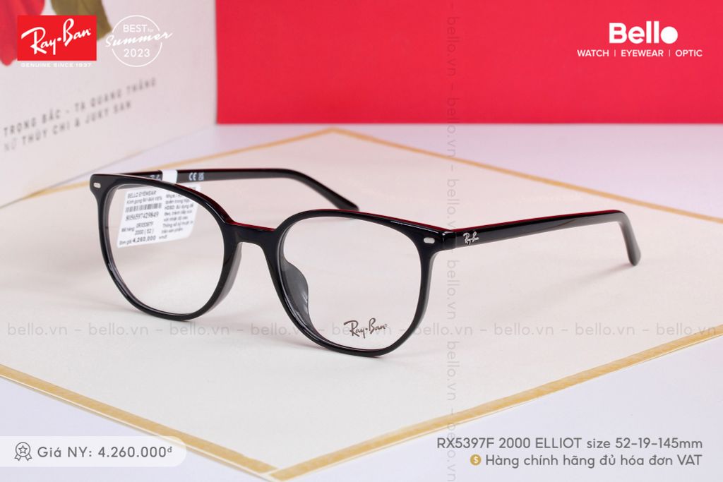  Gọng Kính Ray-Ban RX5395F 2000 size 53 chính hãng GIÁ TỐT LIÊN HỆ 0948.74.5959 (Mrs.Hà) 