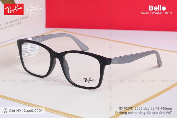  Gọng Kính Ray-Ban RX7059D 5555 Size 55 chính hãng GIÁ TỐT LIÊN HỆ 0948.74.5959 (Mrs.Hà) 