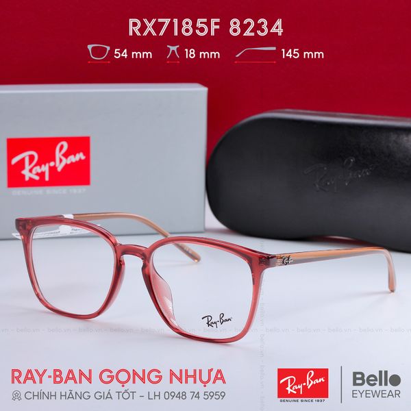  Gọng Kính Ray-Ban RX7185F 8234 Size 54 chính hãng GIÁ TỐT LIÊN HỆ 0948.74.5959 (Mrs.Hà) 