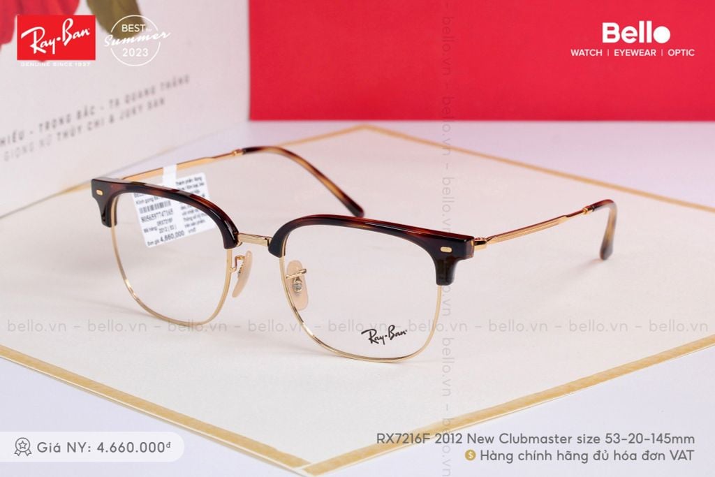  Ray-ban RX7216F 2012 Size 53 - Sale + Tặng tròng kính nhuộm màu râm cận 