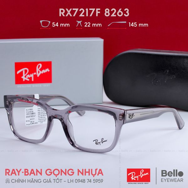 Gọng Kính Ray-Ban RX7217F 8263 chính hãng GIÁ TỐT LIÊN HỆ 0948.74.5959 (Mrs.Hà) 