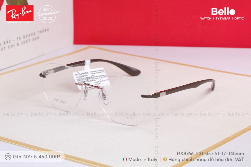  Gọng Kính Ray-Ban RX8766 1131 size 51 chính hãng GIÁ TỐT LIÊN HỆ 0948.74.5959 (Mrs.Hà) 