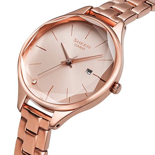  Casio Sheen SHE-4062PG-4AUDF - Uy tín từ 2009, Tem vàng chống giả, Bảo hành 1 năm, Pin miễn phí trọn đời 