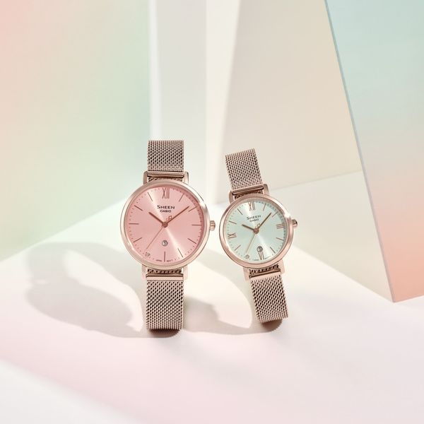  Casio Sheen SHE-4540CM-3AUDF - Uy tín từ 2009, Tem vàng chống giả, Bảo hành 1 năm, Pin miễn phí trọn đời 