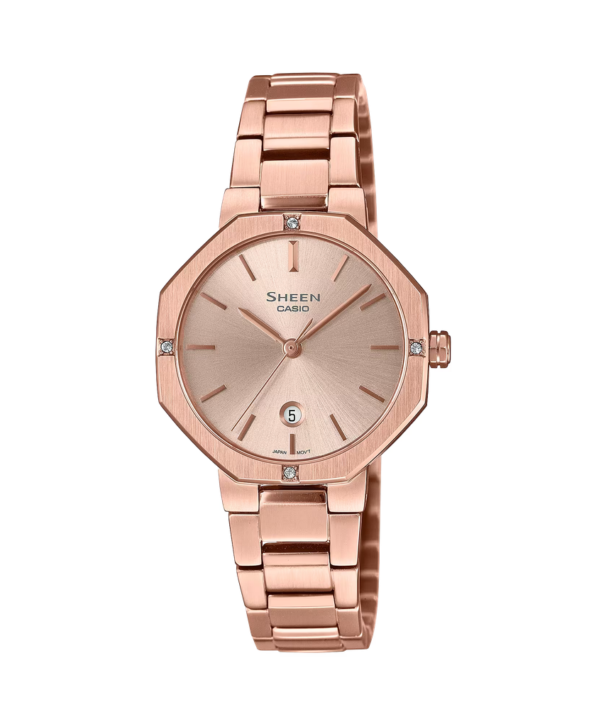  Casio Sheen SHE-4543PG-4AUDF - Uy tín từ 2009, Tem vàng chống giả, Bảo hành 1 năm, Pin miễn phí trọn đời 