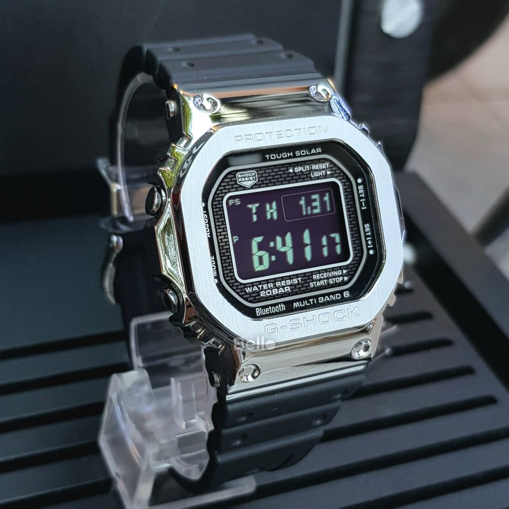 [Pin Miễn Phí Trọn Đời] GMW-B5000-1DR - Đồng hồ G-Shock Nam - Tem Vàng Chống Giả 