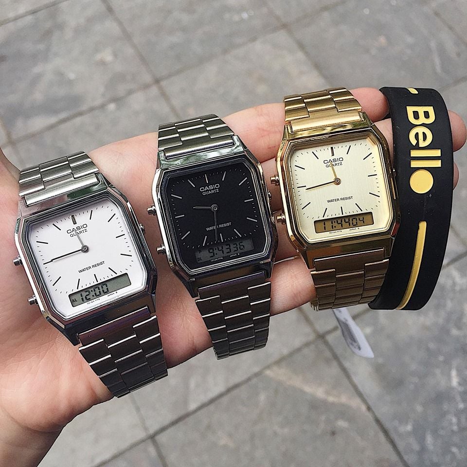 Top Các Mẫu Đồng Hồ Casio Giá Dưới 2 Triệu 1 Casio Nam AQ-230GA-9DMQ - Đồng hồ chính hãng giá rẻ - Kiệt Hoàng Watch