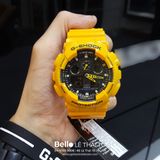  [Pin Miễn Phí Trọn Đời] GA-100A-9A - Đồng hồ G-Shock Nam - Tem Vàng Chống Giả 