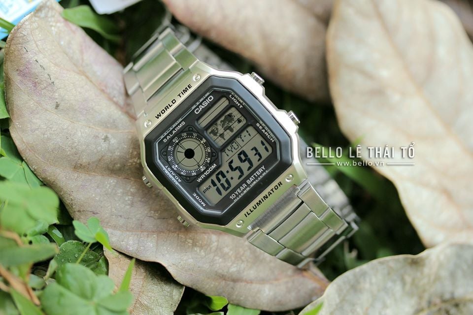  [Pin Miễn Phí Trọn Đời] AE-1200WHD-1AVDF - Đồng hồ Casio - Tem vàng chống giả 