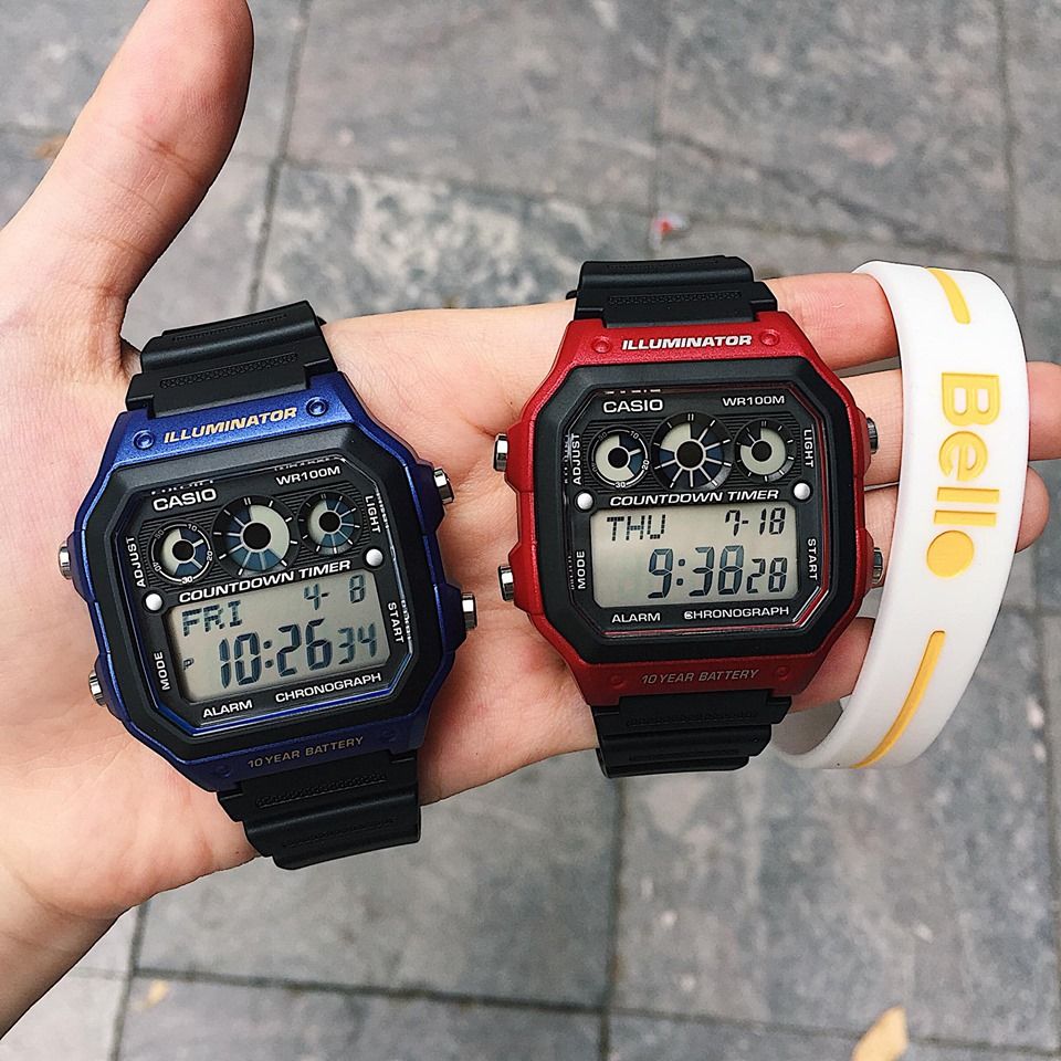  Casio AE-1300WH-2AVDF - Uy tín từ 2009, Tem vàng chống giả, Bảo hành 1 năm, Pin miễn phí trọn đời 
