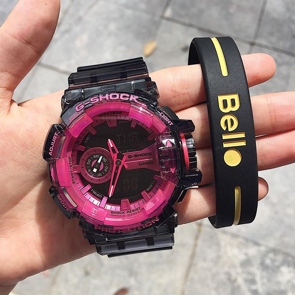  [Pin Miễn Phí Trọn Đời] GA-400SK-1A4 - Đồng hồ G-Shock Nam - Tem Vàng Chống Giả 