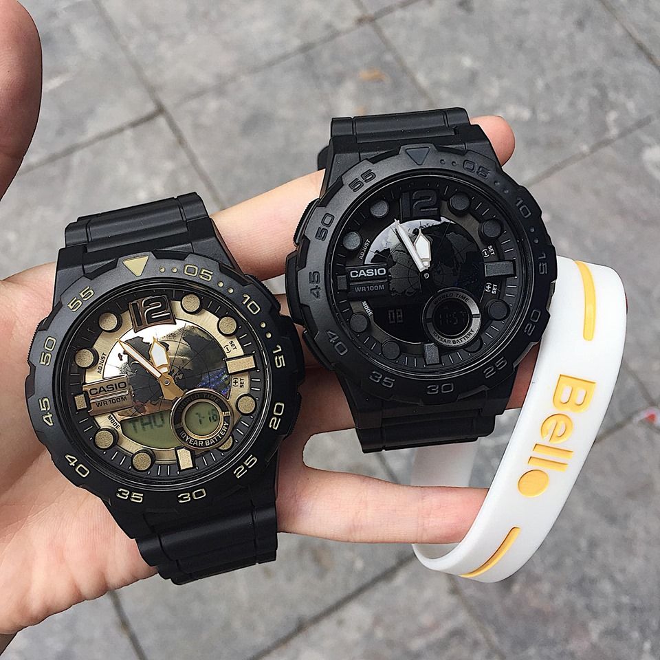  Casio AEQ-100BW-9AVDF - Uy tín từ 2009, Tem vàng chống giả, Bảo hành 1 năm, Pin miễn phí trọn đời 