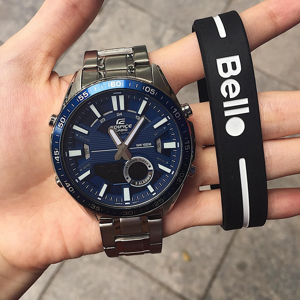  Casio Edifice EFV-C100D-2A - Uy tín từ 2009, Tem vàng chống giả, Bảo hành 1 năm, Pin miễn phí trọn đời 