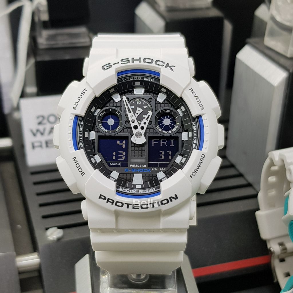  [Pin Miễn Phí Trọn Đời] GA-100B-7A - Đồng hồ G-Shock Nam - Tem Vàng Chống Giả 