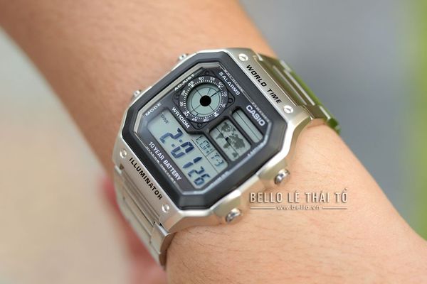  Casio AE-1200WHD-1AVDF - Uy tín từ 2009, Tem vàng chống giả, Bảo hành 1 năm, Pin miễn phí trọn đời 