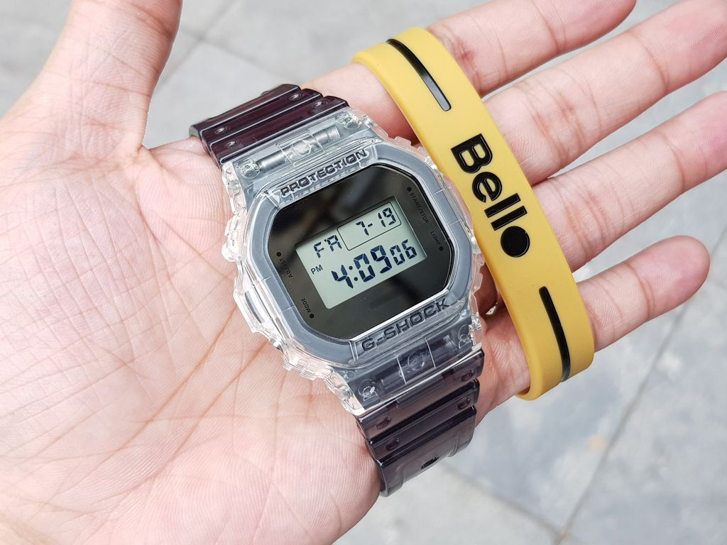  [Pin Miễn Phí Trọn Đời] DW-5600SK-1 - Đồng hồ G-Shock Nam - Tem Vàng Chống Giả 