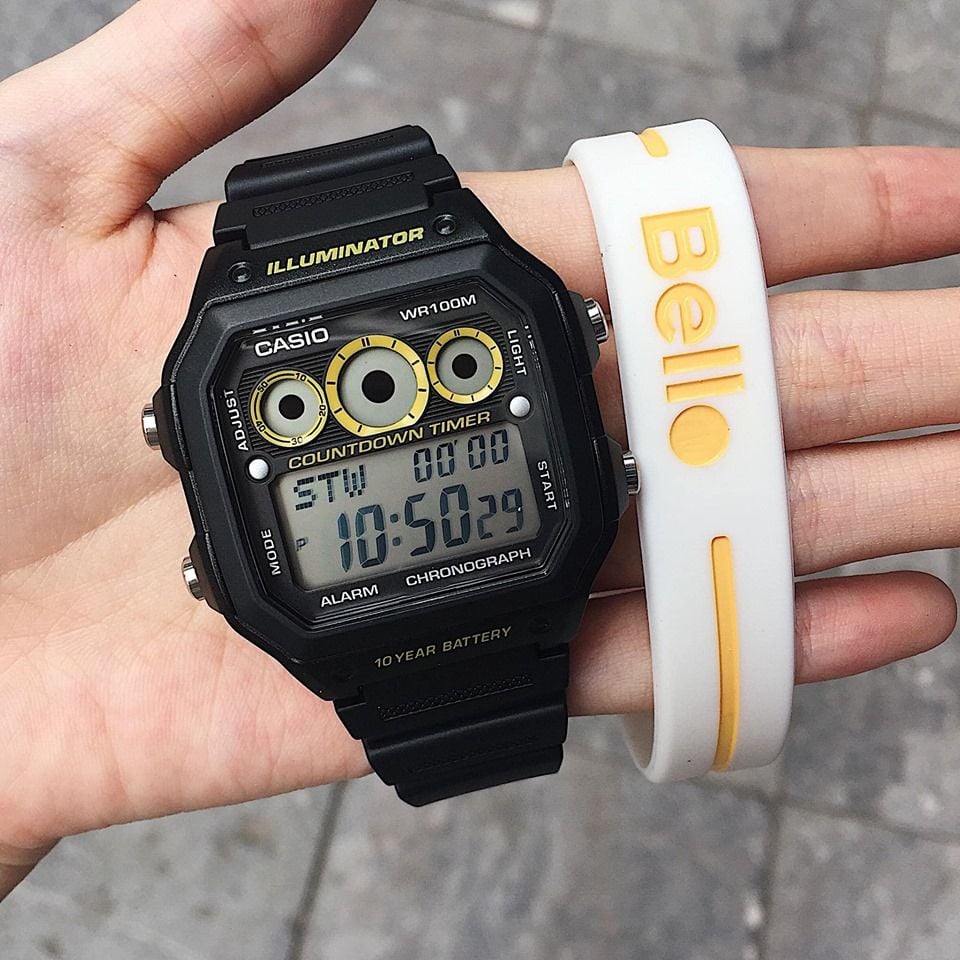  Casio AE-1300WH-1AVDF - Uy tín từ 2009, Tem vàng chống giả, Bảo hành 1 năm, Pin miễn phí trọn đời 