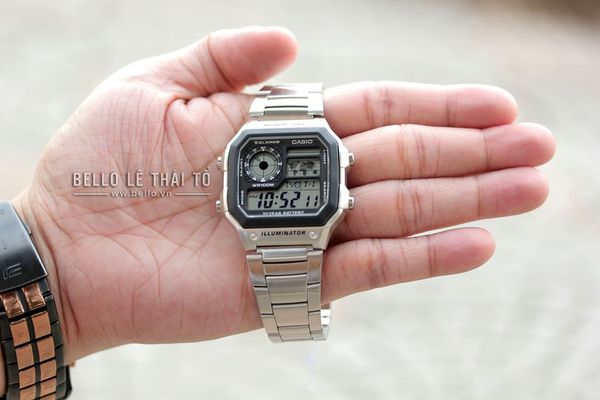  Casio AE-1200WHD-1AVDF - Uy tín từ 2009, Tem vàng chống giả, Bảo hành 1 năm, Pin miễn phí trọn đời 