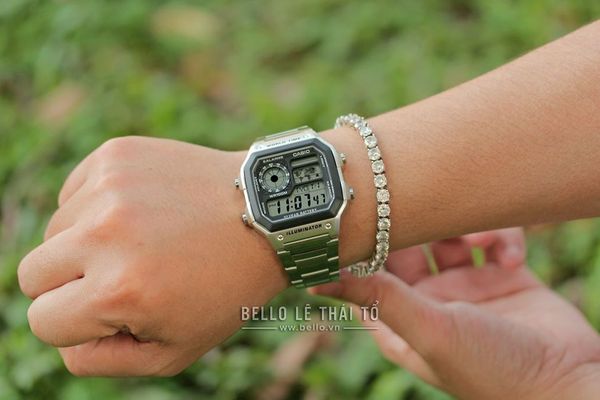  Casio AE-1200WHD-1AVDF - Uy tín từ 2009, Tem vàng chống giả, Bảo hành 1 năm, Pin miễn phí trọn đời 