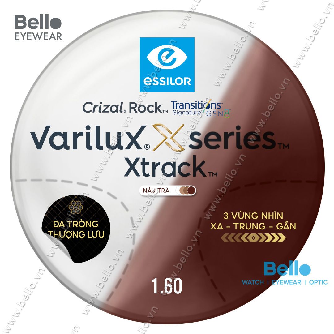  Essilor Varilux X Series X Track Transitions Signature Gen 8 Nâu Trà 