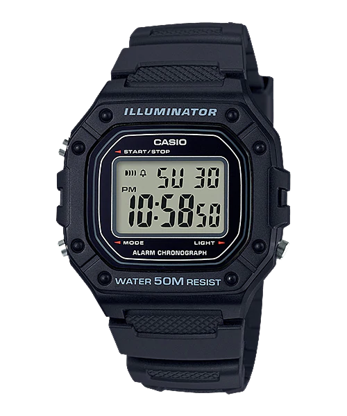  Casio W-218H-1AVDF - Uy tín từ 2009, Tem vàng chống giả, Bảo hành 1 năm, Pin miễn phí trọn đời 