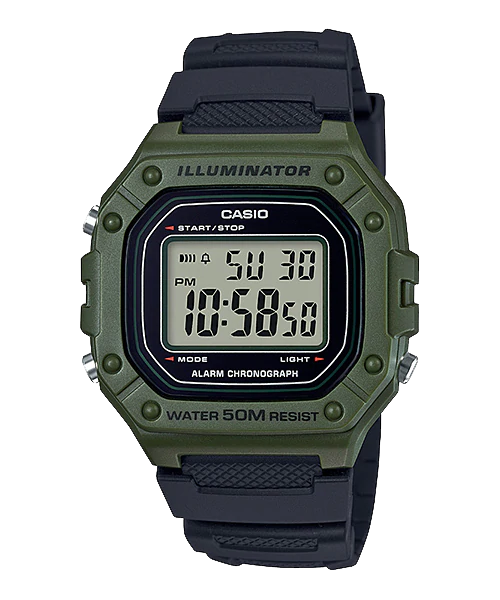  Casio W-218H-3AVDF - Uy tín từ 2009, Tem vàng chống giả, Bảo hành 1 năm, Pin miễn phí trọn đời 