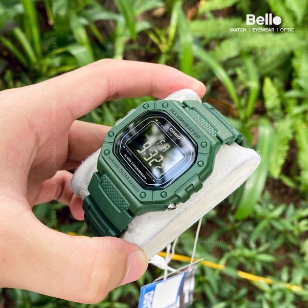  Casio W-218H-3B - Uy tín từ 2009, Tem vàng chống giả, Bảo hành 1 năm, Pin miễn phí trọn đời 