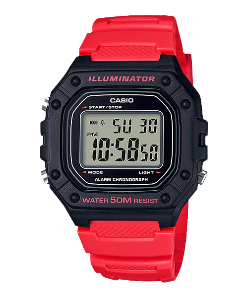  Casio W-218H-4BVDF - Uy tín từ 2009, Tem vàng chống giả, Bảo hành 1 năm, Pin miễn phí trọn đời 
