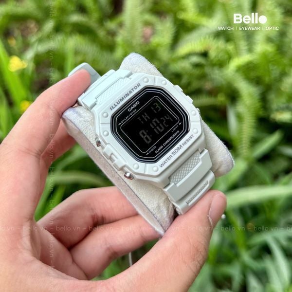  Casio W-218H-8B - Uy tín từ 2009, Tem vàng chống giả, Bảo hành 1 năm, Pin miễn phí trọn đời 