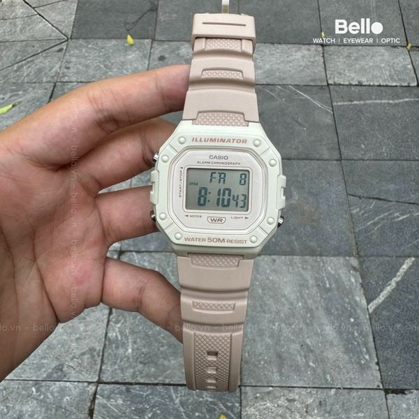  Casio W-218HC-4A2VDF - Uy tín từ 2009, Tem vàng chống giả, Bảo hành 1 năm, Pin miễn phí trọn đời 