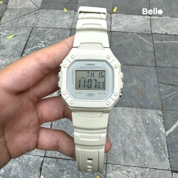  Casio W-218HC-8AVDF - Uy tín từ 2009, Tem vàng chống giả, Bảo hành 1 năm, Pin miễn phí trọn đời 