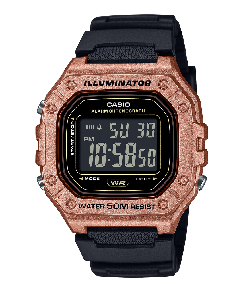  Casio W-218HM-5BVDF - Uy tín từ 2009, Tem vàng chống giả, Bảo hành 1 năm, Pin miễn phí trọn đời 