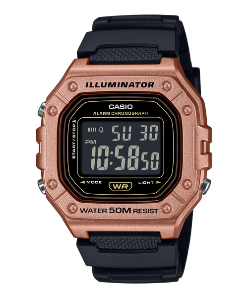  Casio W-218HM-5BVDF - Uy tín từ 2009, Tem vàng chống giả, Bảo hành 1 năm, Pin miễn phí trọn đời 