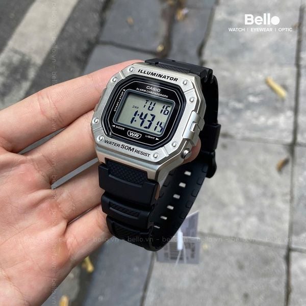  Casio W-218HM-7AVDF - Uy tín từ 2009, Tem vàng chống giả, Bảo hành 1 năm, Pin miễn phí trọn đời 