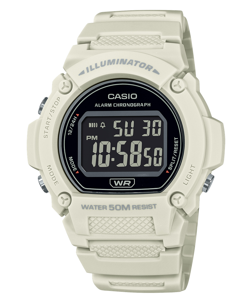  Casio W-219HC-8B - Uy tín từ 2009, Tem vàng chống giả, Bảo hành 1 năm, Pin miễn phí trọn đời 