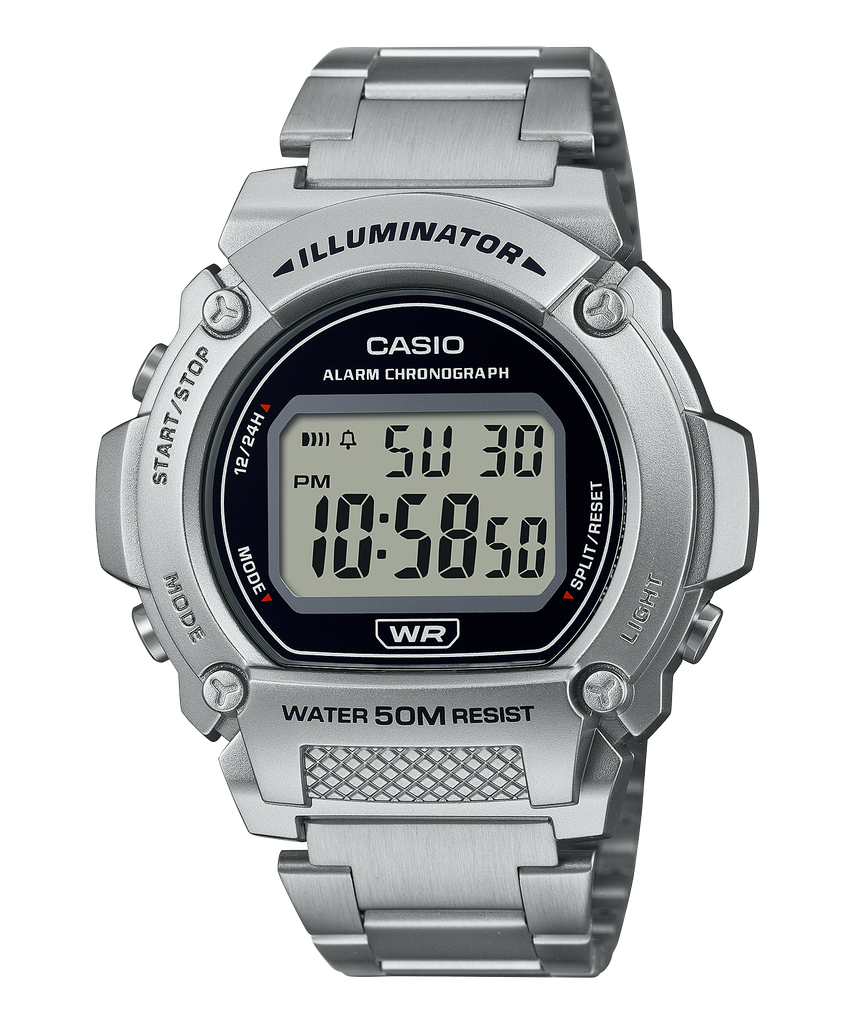  Casio W-219HD-1A - Uy tín từ 2009, Tem vàng chống giả, Bảo hành 1 năm, Pin miễn phí trọn đời 
