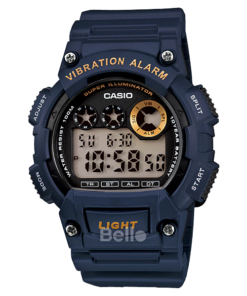  Casio W-735H-2AVDF - Uy tín từ 2009, Tem vàng chống giả, Bảo hành 1 năm, Pin miễn phí trọn đời 